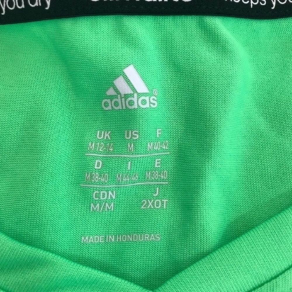 Adidas Short Sleeve V-Neck Climalite Shirt Size M - Picture 7 of 8